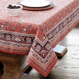 BUNNY WILLIAMS BALLARD DESIGNS KITCHEN HEARTH TABLECLOTH 84" X 84" COTTON NEW